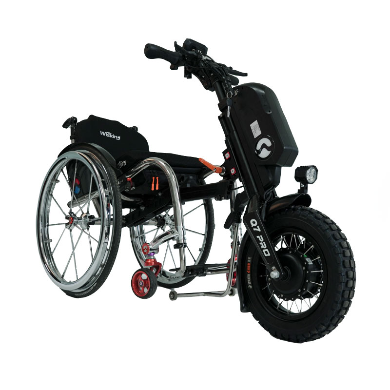 WISKING Q7 PRO carbon fiber wheelchair trailer with 16inch wheel