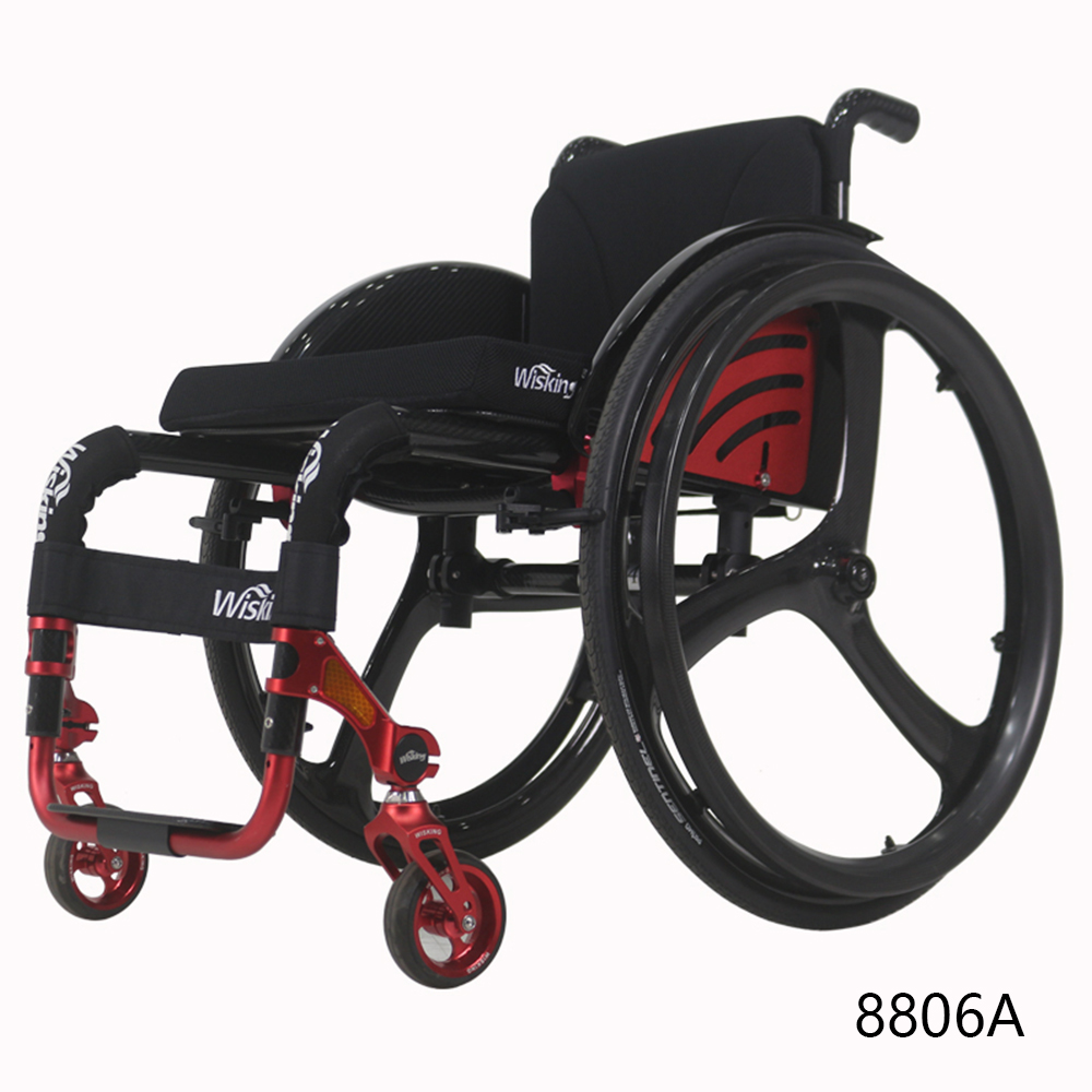 carbon fiber light weight folding leisure manual rigid active wheelchair