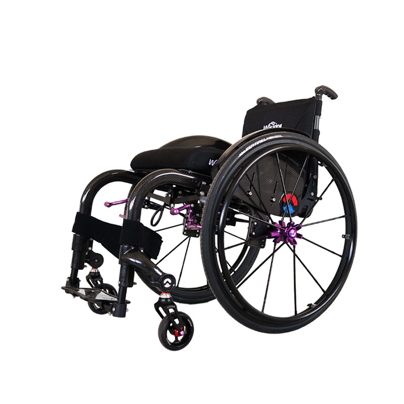 Portable Manual Folded Active Wheelchair on Plane