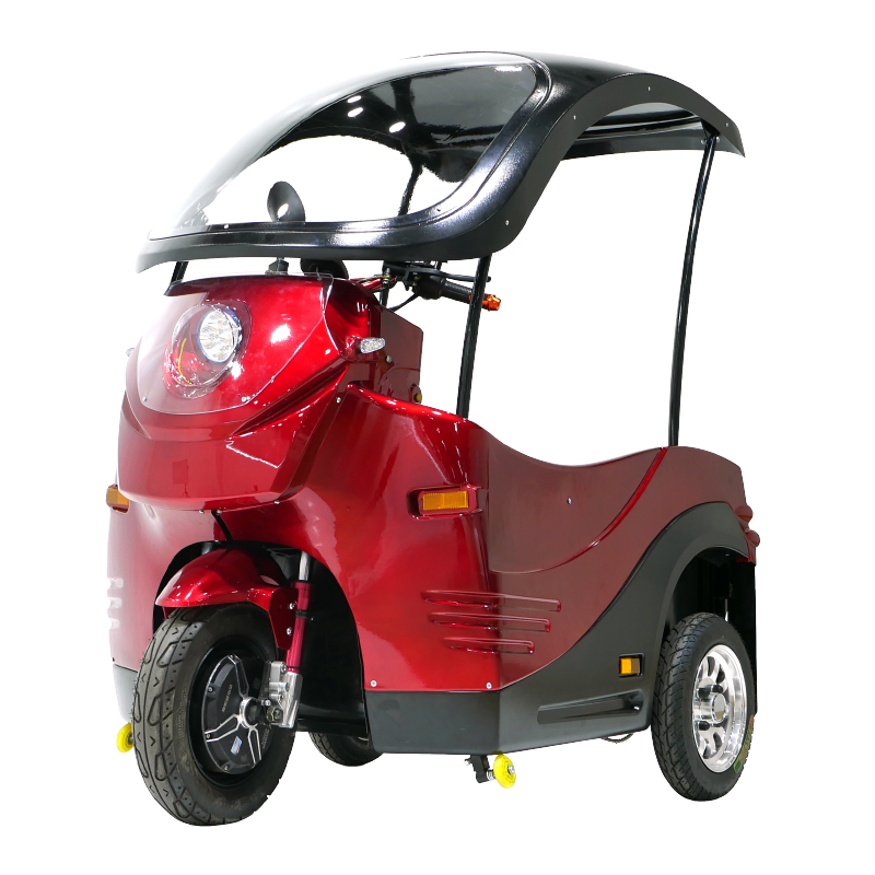 3 wheel mobility scooter with roof and lithium battery for disabled 