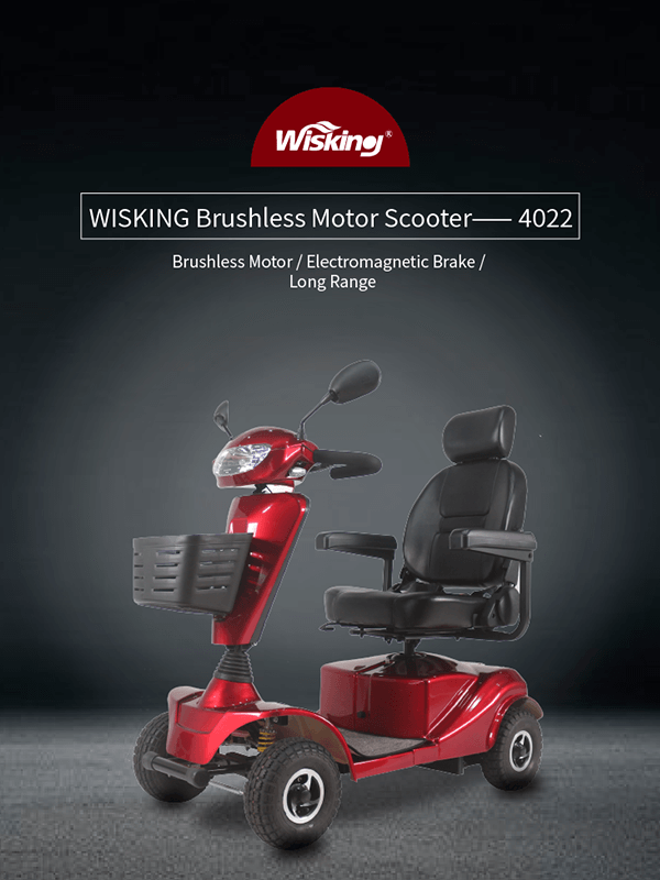 Brushless Motor Mobility Scooter with Fat Wheels