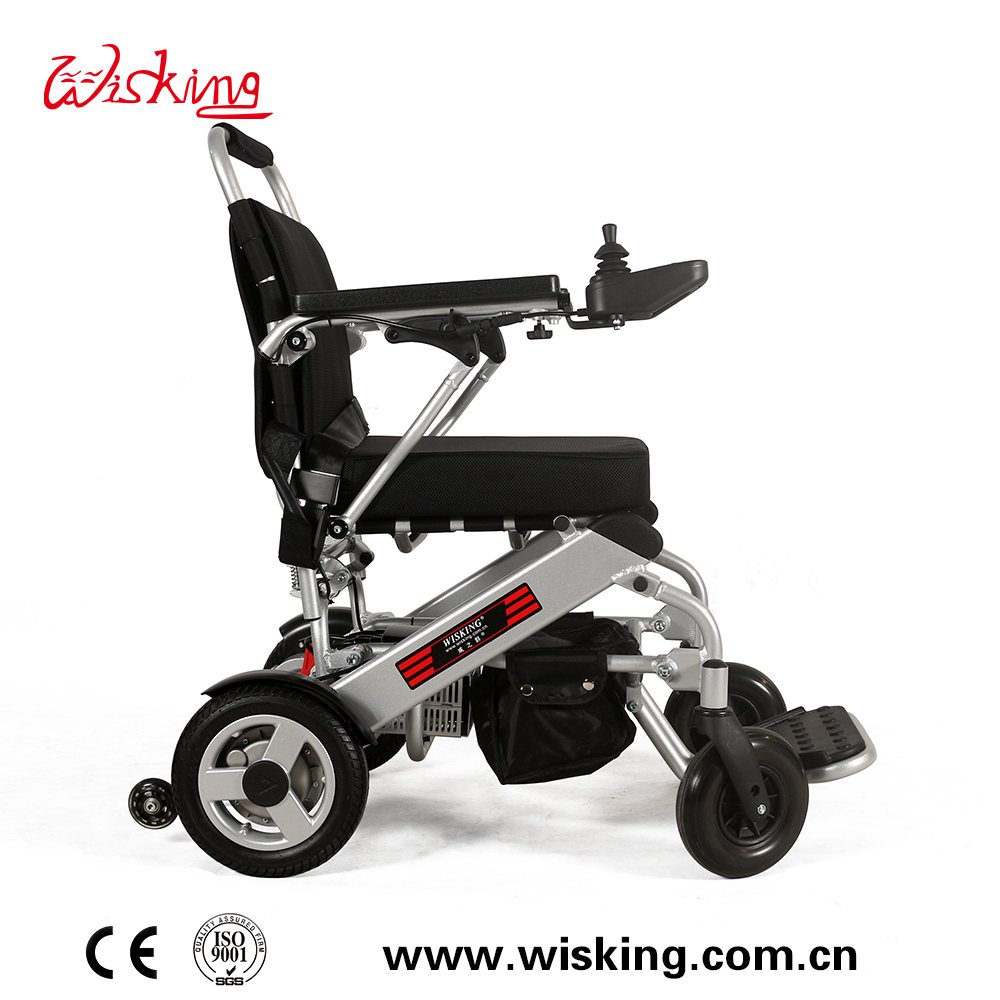 light weight foldable disassemble lithium battery power wheelchair for disabled