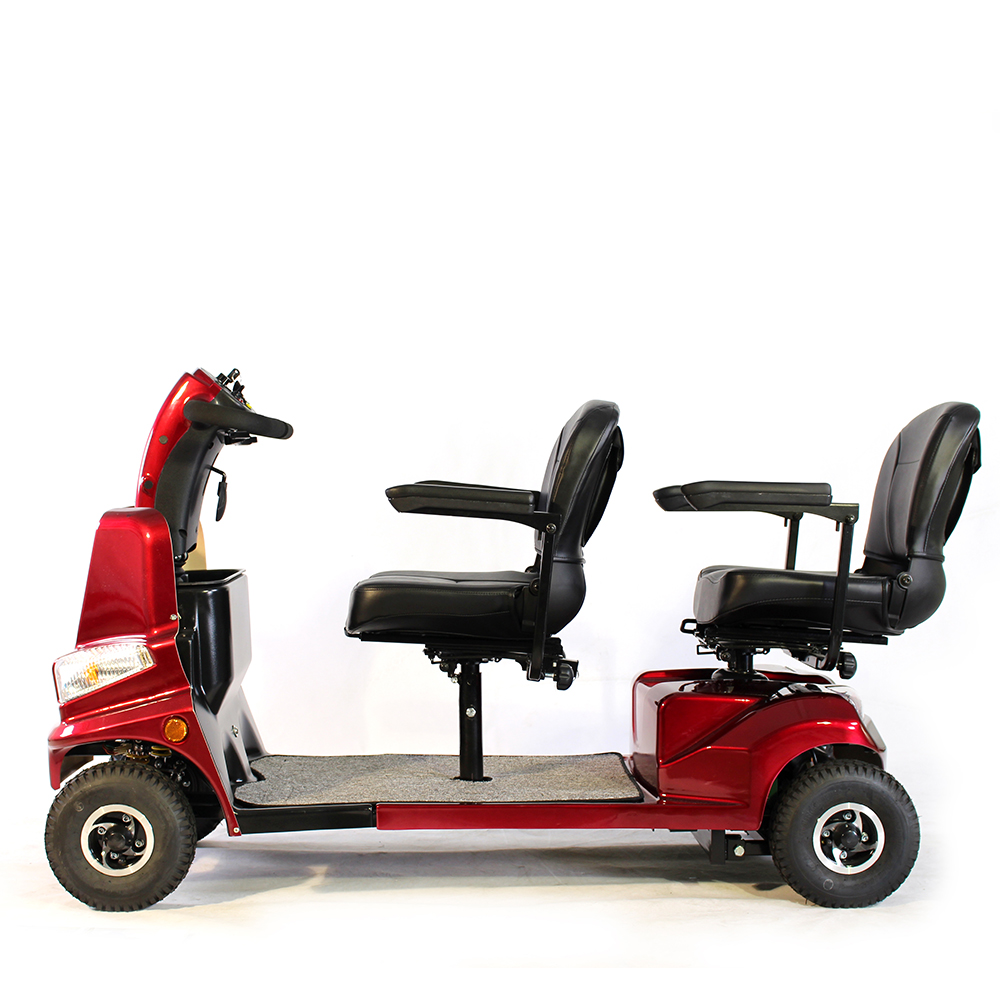 2 Seat Outdoor Handicapped Mobility Scooter for Adults