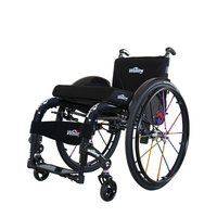 Portable Manual Folded Active Wheelchair on Plane