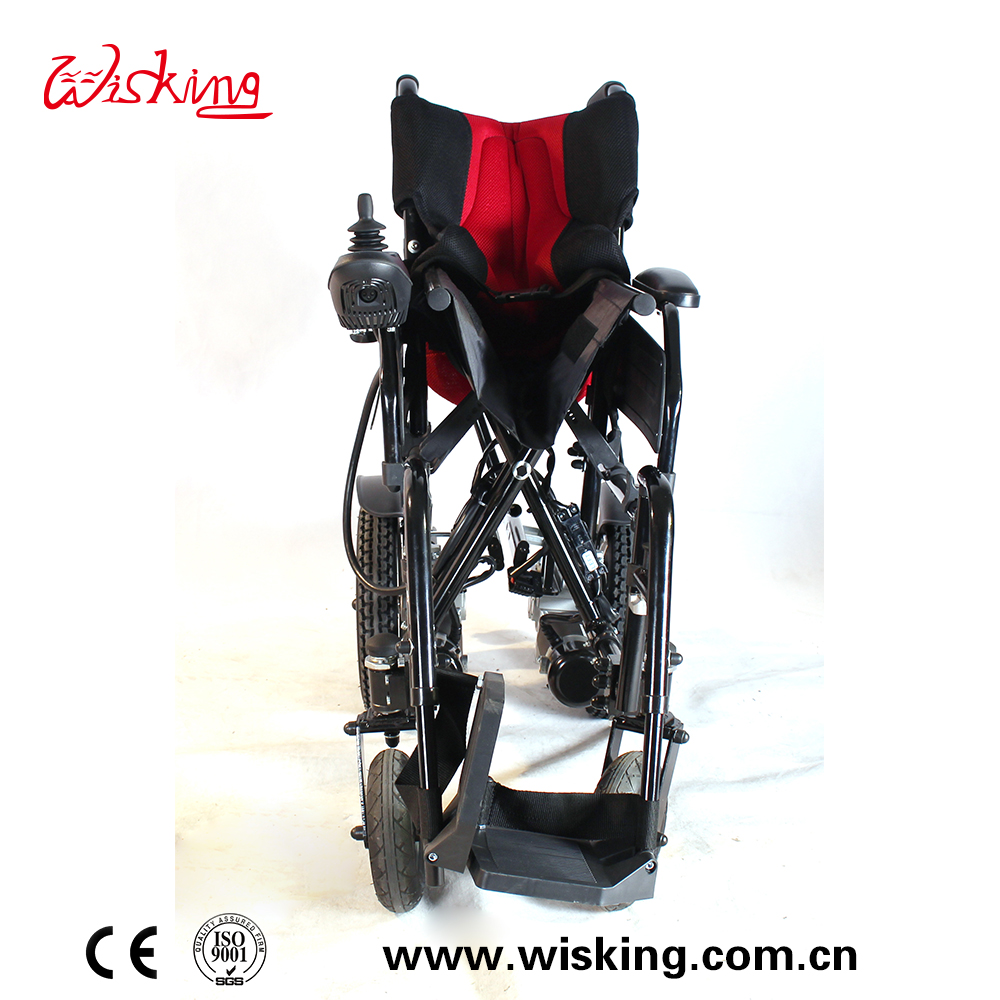 folding power wheelchair for disabled with Aluminum rims