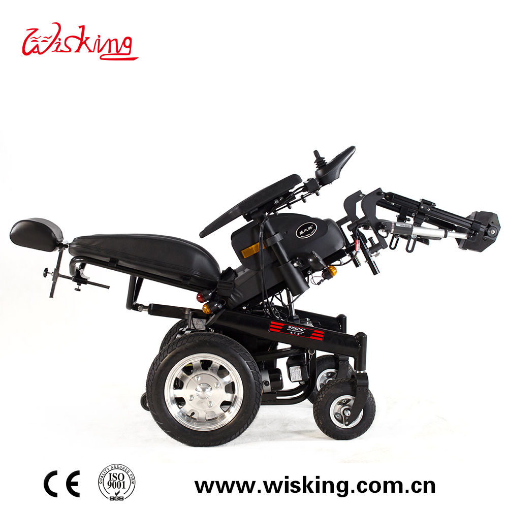 Full Function hospital Reclining Electric Wheelchair with 6 motors for disabled 