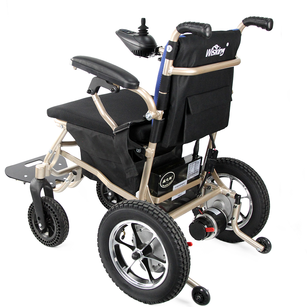small lightweight power wheelchair with lithium battery