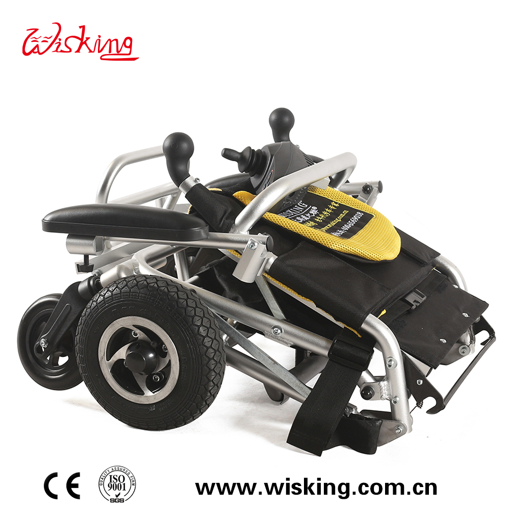 mini size aluminum power wheelchair with lithium battery