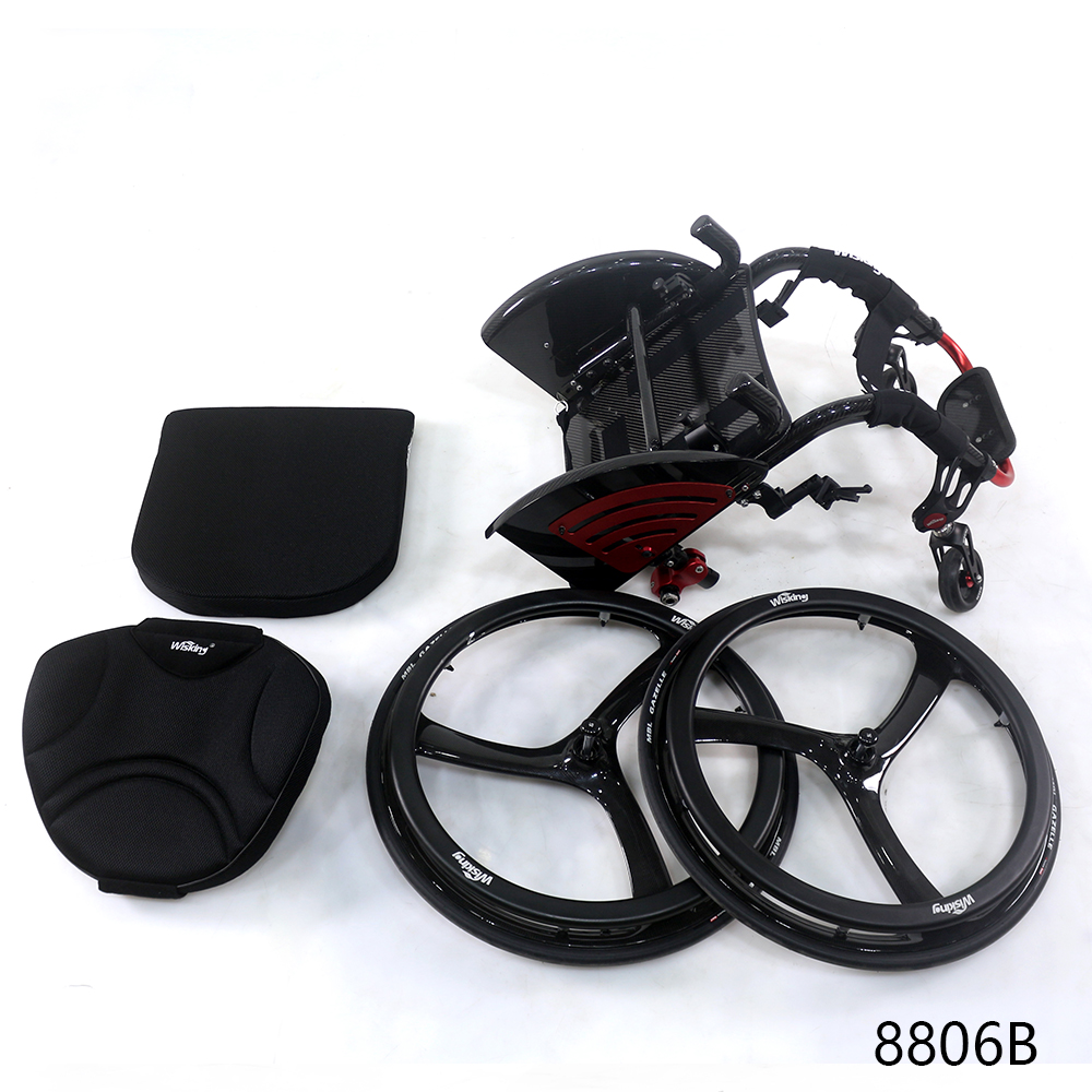 carbon fiber light weight folding leisure manual rigid active wheelchair