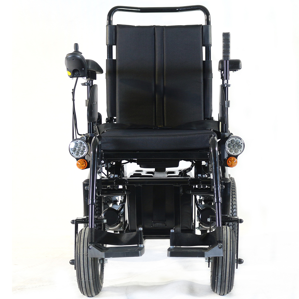 leisure power wheelchair with LED lights for eldly