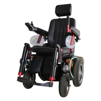 High speed height adjustable mobility scooter with wheels foot and head rest