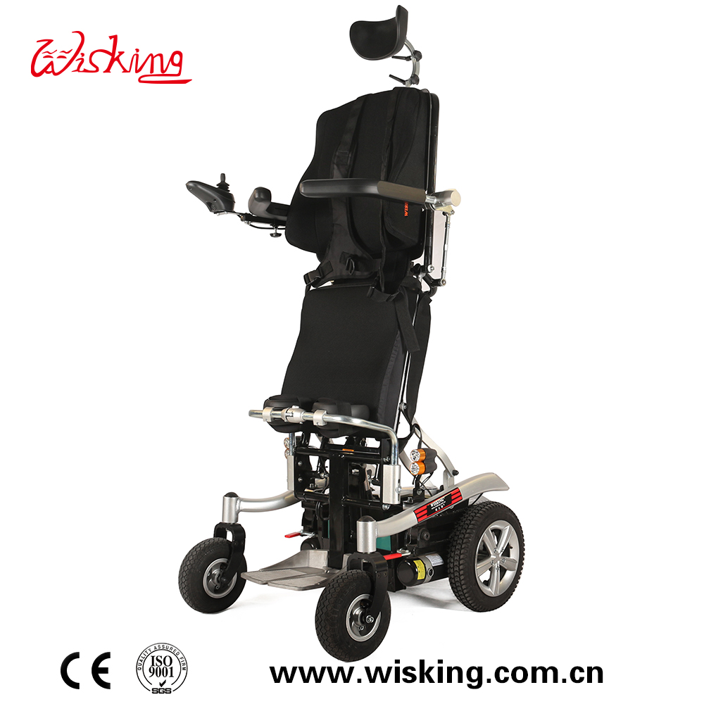 Electric Adjustable Backrest Recline Comfortable Standing Power Wheelchair for Disabled