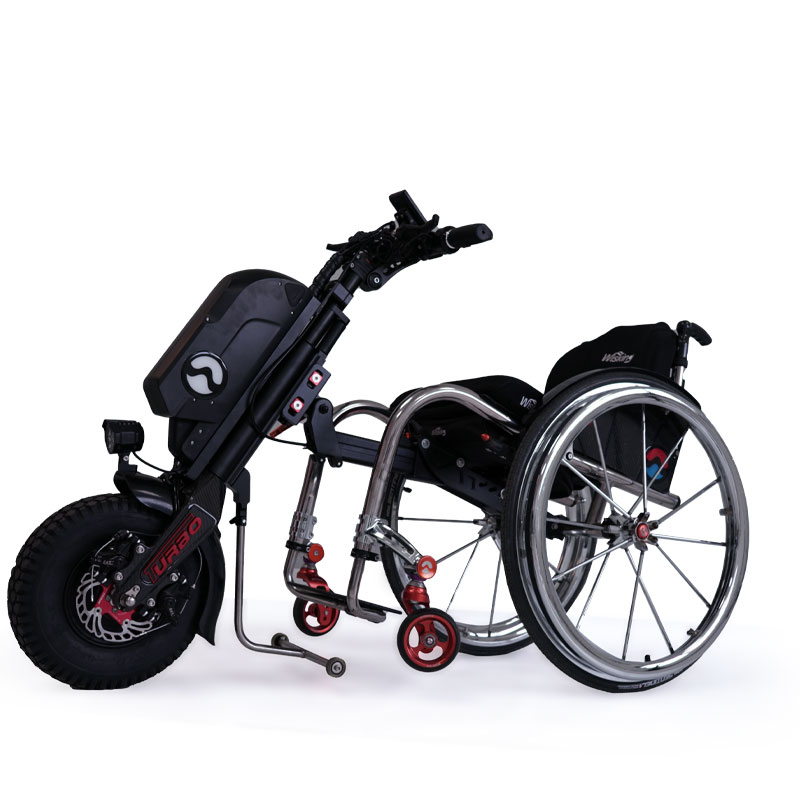 WISKING Q7 TURBO carbon fiber wheelchair trailer with 12inch wheel