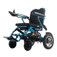portable lightweight foldable power wheelchair for elderly