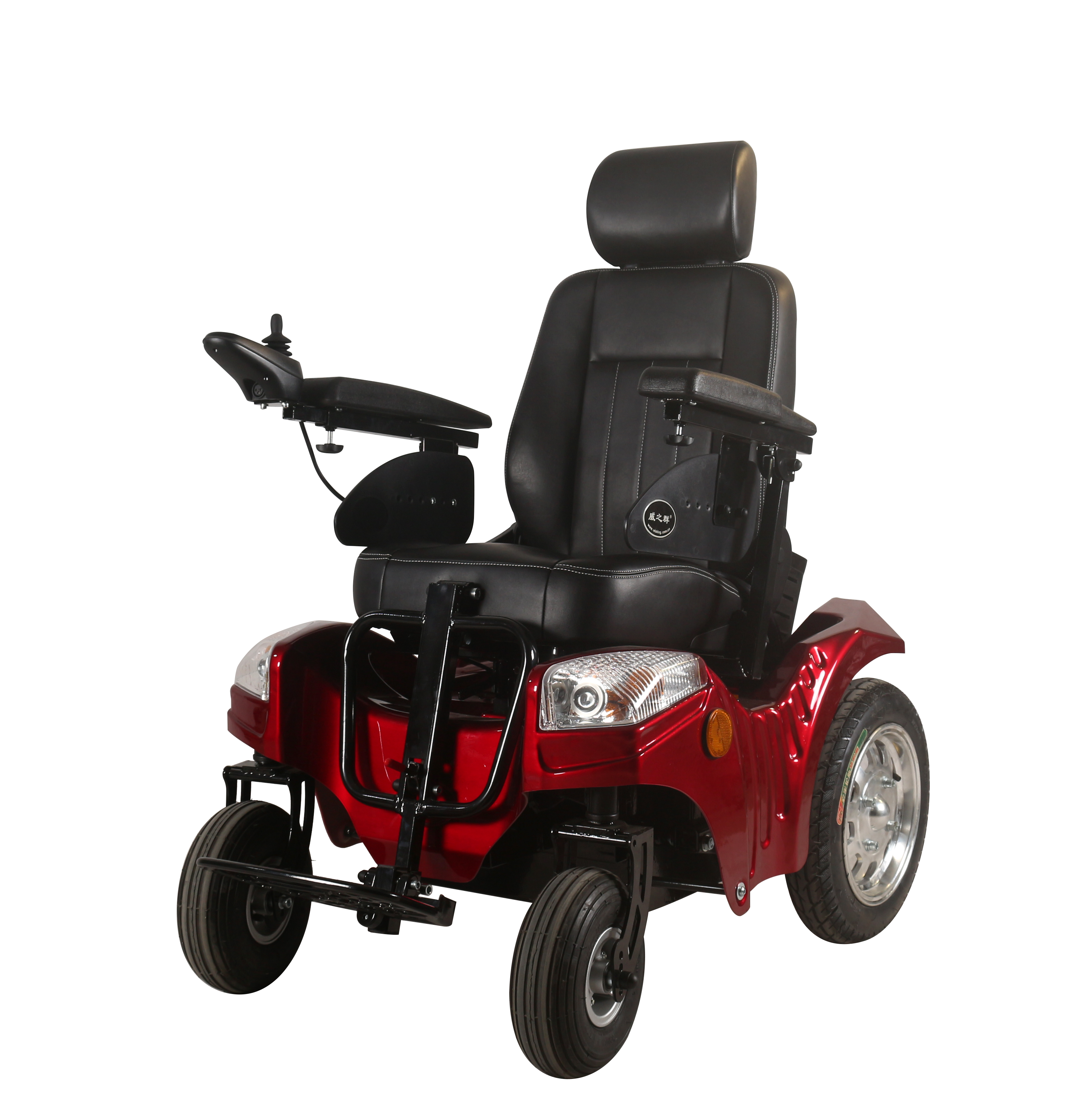 Off-road heavy duty functional power wheelchair for handicapped
