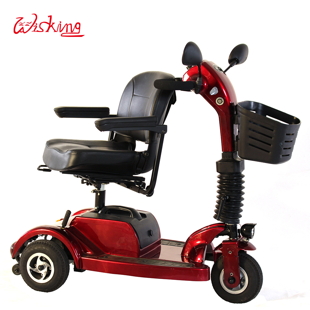 three wheels small elderly mobility scooter with LED lights