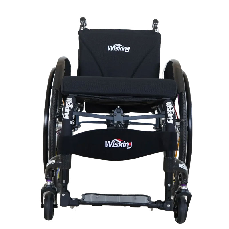 Portable Manual Folded Active Wheelchair on Plane