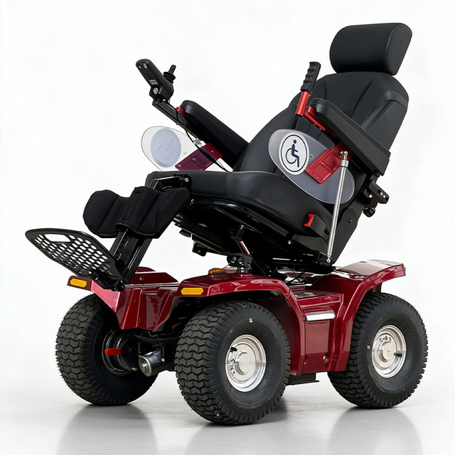 WISKING four-wheel drive high speed off-road smart electric wheelchair with wider tires 